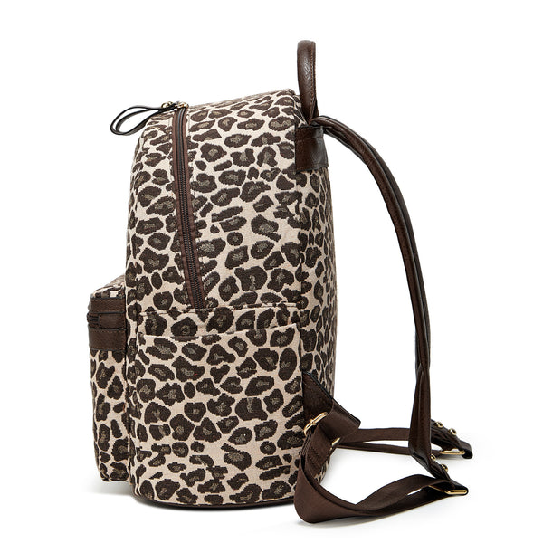 Cross-border backpack women's bag 2024 trendy fashion printed corduroy multifunctional casual backpack batch - view 2 | Ciaura