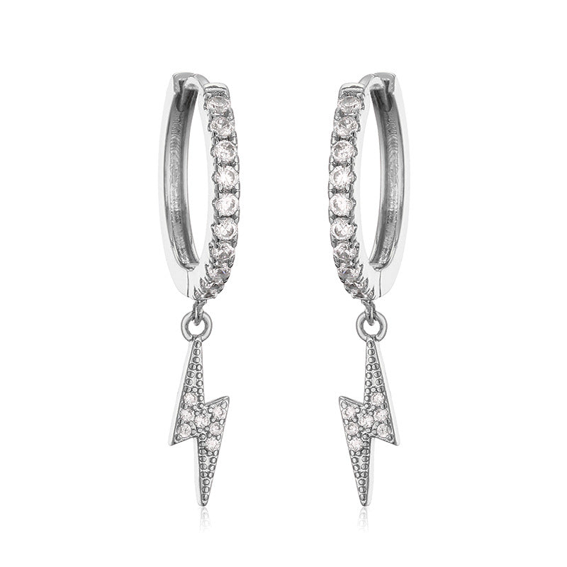 RAKOL designer creative small round hoop earrings for women, European and American fashionable simple geometric earrings, in stock wholesale