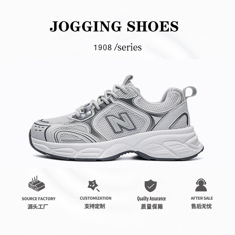 Primavera e outono New Balance Cool Run 1908 Versátil respirável verão casual tênis confortável plataforma de malha sapatos papai