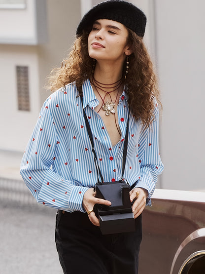 Cross-border European and American plus-size full-print prints, various pattern options, long-sleeve loose casual tops plus size interchange