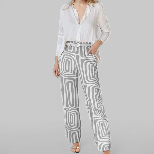 2026 Cross-border Amazon New European and American Commuter Shirt Loose Pants Fashion Casual Women's Spring Women's Suit