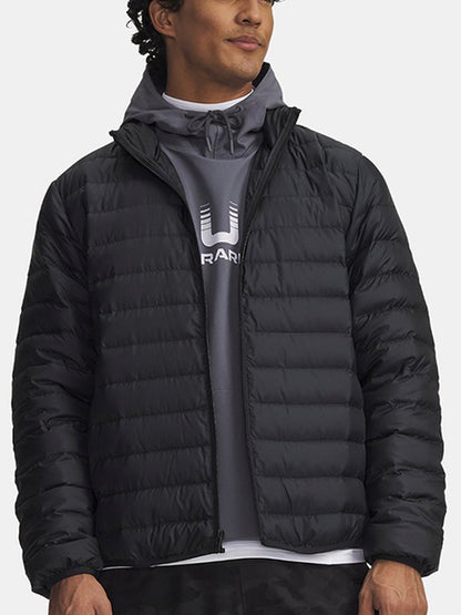 UA Under Armour Winter Men's Water Repellent Lightweight Casual Sports Short Black Down Jacket 6007130-001