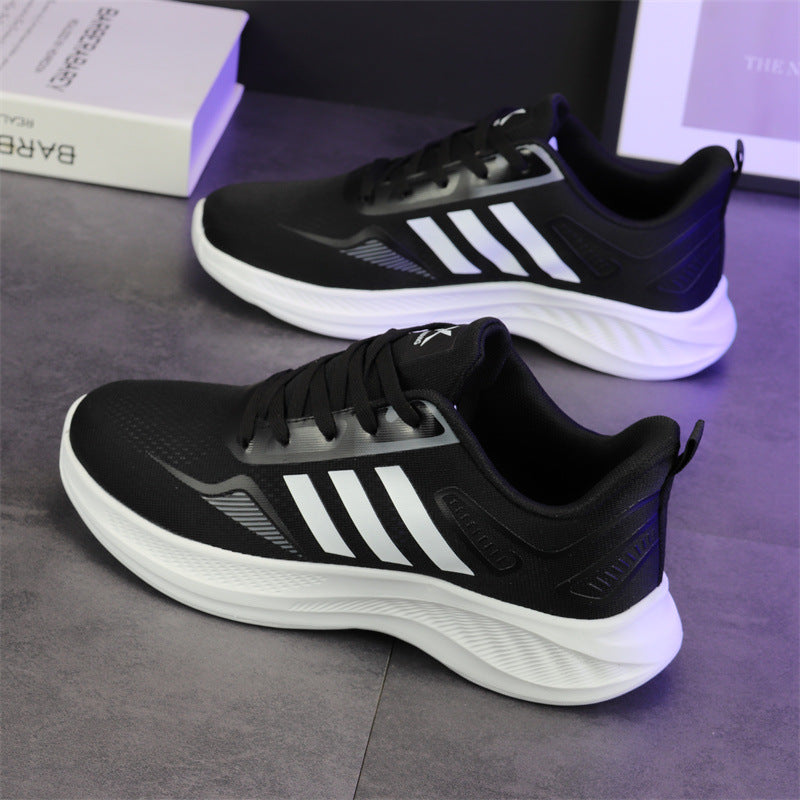 2025 verão Novo Tênis Casual Leve Masculino Sapatos de Malha Branca Masculino e Feminino Casal Tênis de Corrida Respirável