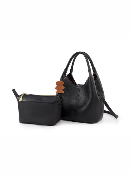 Cross-border bucket bag classic minimalist women's handbag, large capacity commuter bag, fashionable versatile handbag, women's crossbody bag