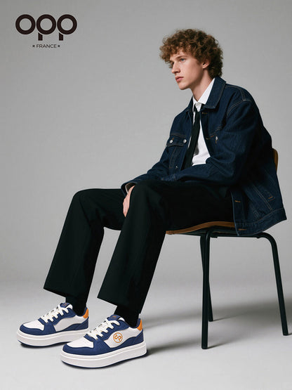 OPP men's shoes spring 2026 new men's light luxury versatile platform sports leisure low-top niche high-end board shoes