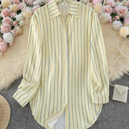 AliExpress casual elegant women's floral floral print shirts, loose shirts, long-sleeve shirts