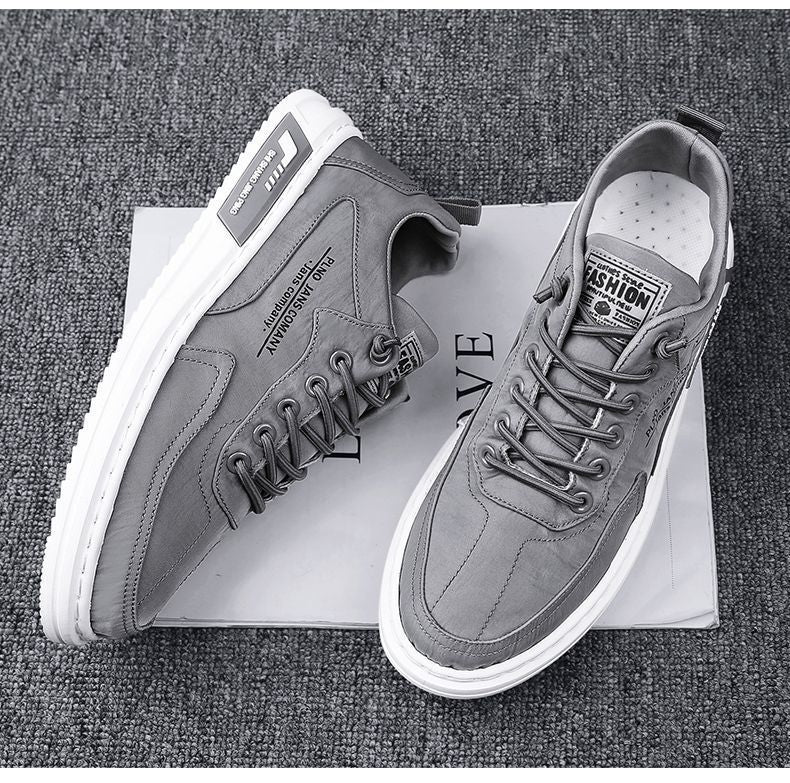 Spring Men's Shoes 2026 New Breathable Canvas Shoes Trendy Versatile Shoes Men's Non-Slip Lightweight Casual Sneakers