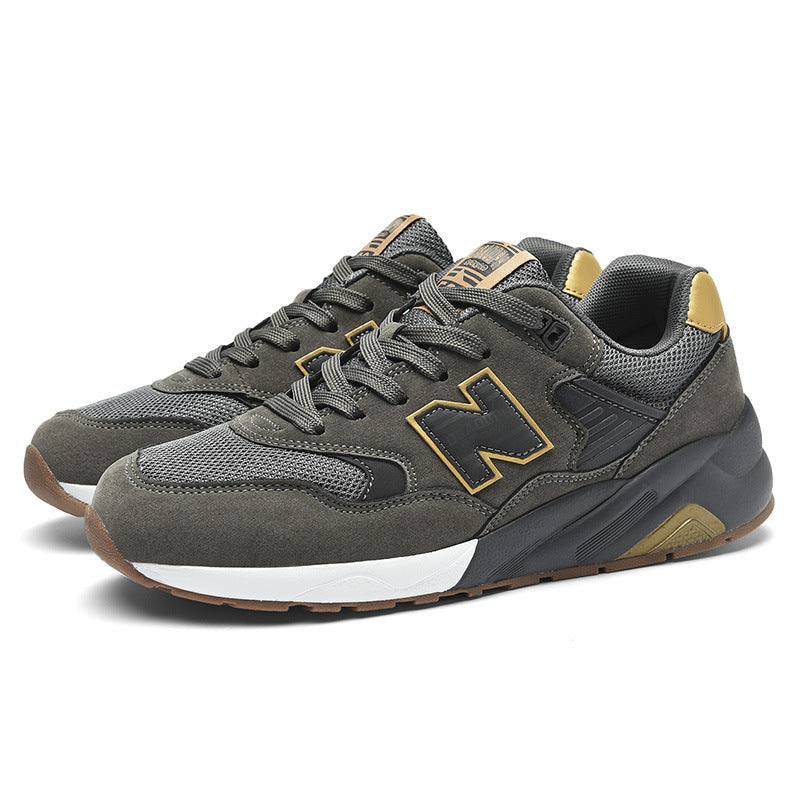 Primavera e outono New Balance Cool Run NB580 Tênis Masculino Explosivo Casual Respirável Casal Casual Running Shoes Mulheres Atacado
