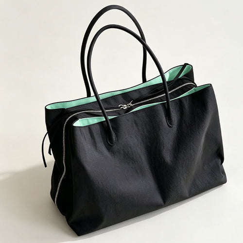 Bolsa tote Novo modelo Grande capacidade para o dia a dia bolsa elegante fashion bolsa de mão minimalista leve nylon Bolsa de ombro Internacional