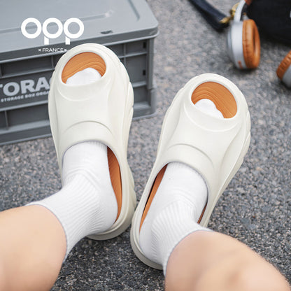 OPP sandals men's summer wear coconut slippers thick-soled feeling sports non-slip men's beach sandals