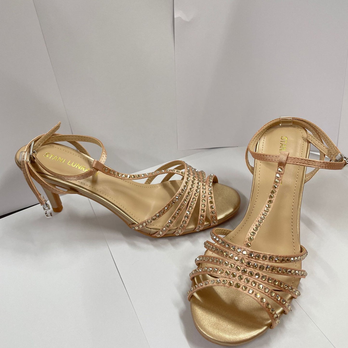 YX Congyuan same style fish mouth millennial medieval style high heels summer stiletto dinner party rhinestone heel sandals for women