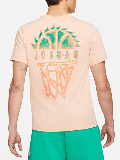 Nike Official Genuine JORDAN Crew Neck Knit Casual Men's Short Sleeve T-Shirt DQ8643-800