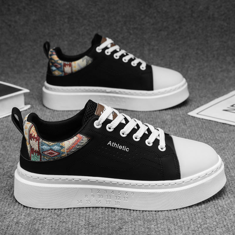 Men's Shoes 2026 New Spring Trendy Versatile Niche Original Embroidered Board Shoes Men's Sports Casual Thick-Soled Trendy Shoes