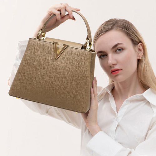 Bolsa de mão feminina Novo modelo fashion versátil Bolsa bucket elegante Bolsa Grande capacidade para o dia a dia Bolsa transversal Bolsa