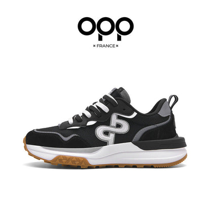 OPP men's shoes, spring outdoor sports and leisure running shoes, thick soles, versatile, high-end, niche fashion brand Forrest Gump shoes, men