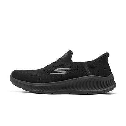 Skechers Spring/Summer 2025 Men's Shoes One Foot Walking Shoes GO WALK 7 Athleisure Shoes 216372 BBK