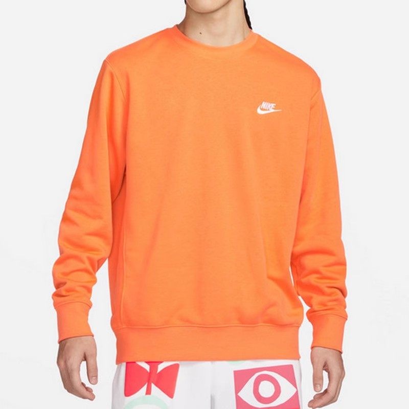 NIKE Men's Knit Crew Neck Casual Sport Loose Pullover Long Sleeve T-Shirt BV2667-663