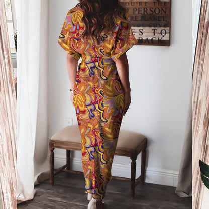 2026 spring new cross-border European beauty fashion temperament design sensible irregular dress women