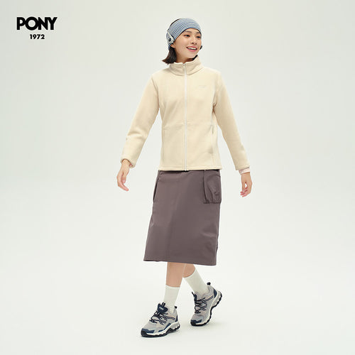 Boni PONY1972 Women's Autumn Jacket Off-White Casual Light Outdoor Lightweight Top 243W2KJ31BK