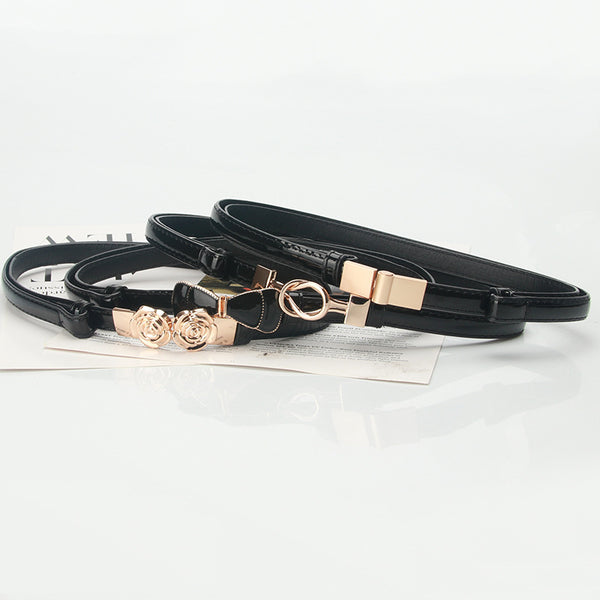 Women's adjustable belts are fashionable and versatile, simple belts, women's four matching dresses, coats, and decorative belts women