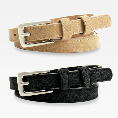 Summer Ou Ruofeng new fashion simple women's thin belt decoration jeans dress high-end belt women