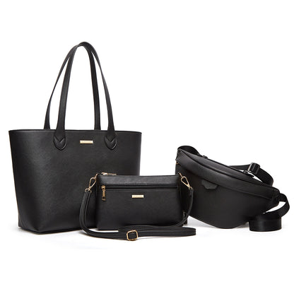 Amazon hot bag women's 2024 new European and American fashion cross-pattern tote bag women's bun mother and child bag wholesale