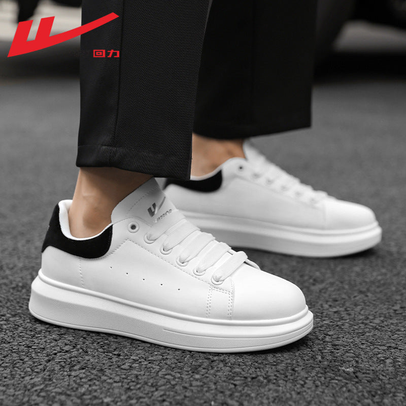 Breathable men's and women's thick-soled white shoes, casual comfortable board shoes, preppy style, light and popular single shoes wholesale