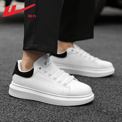 Breathable men's and women's thick-soled white shoes, casual comfortable board shoes, preppy style, light and popular single shoes wholesale