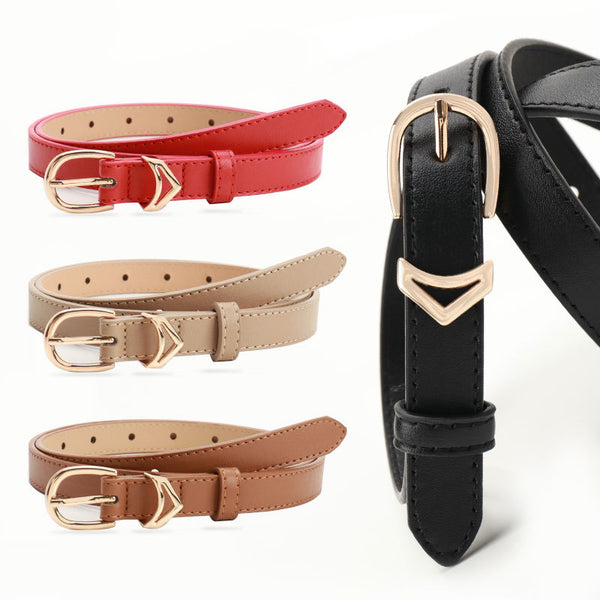 New Korean version of ins style alloy women's thin belt versatile culottes decoration with candy color high-end belt women