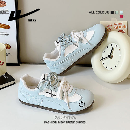 Pullback new thin-soled ballet training shoes double lace-up high-value fashion casual shoes are versatile and light and comfortable women's shoes