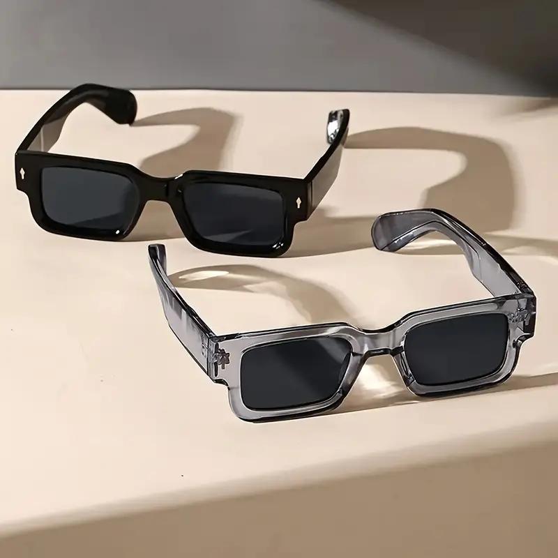 2. Accessory fashionable square frame sunglasses, vintage European and American INS sunglasses, UV-blocking sunglasses, versatile trendy sunglasses