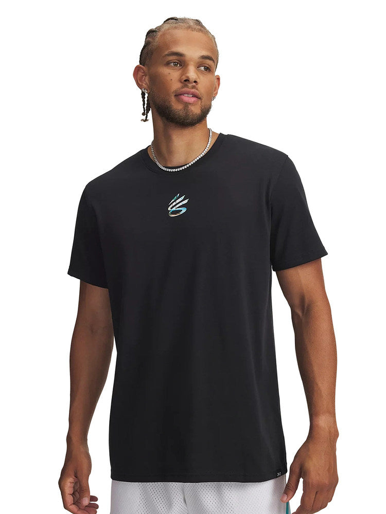Under Armour UA Curry brand Asian line men's loose basketball sports short sleeve T-shirt 6012970-001