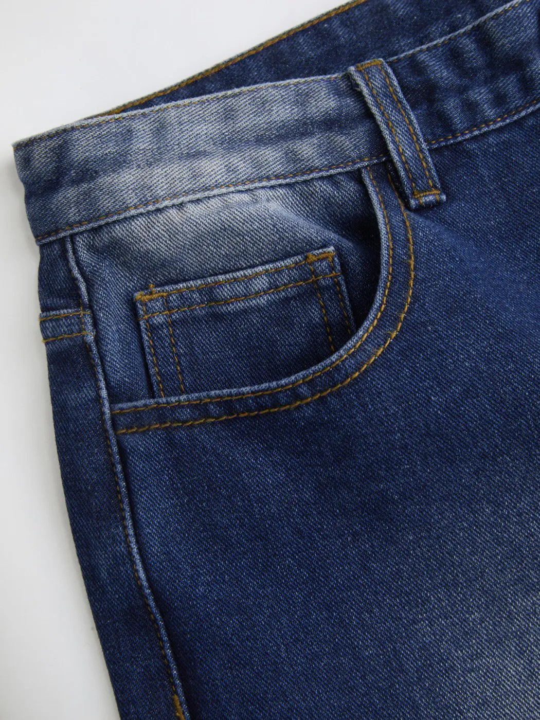 European and American cross-border foreign trade ripped jeans washed high waist straight leg versatile loose denim trousers women JEANS