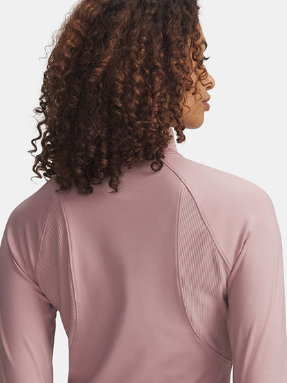 Under Armour Jacket Women's Fall Winter Meridian Knit Training Sports Half Zip Jacket 6003993-673