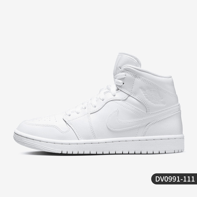 Nike/Nike official genuine Air Jordan1 Mid Lady's high-top athleisure shoes DV0991-101