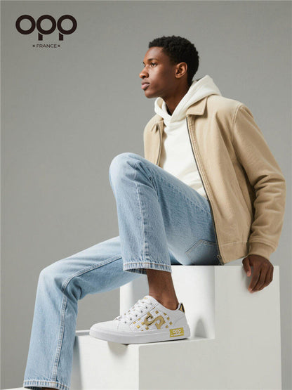 OPP men's shoes spring 2026 new niche design sense original and versatile casual sports light luxury low-top board shoes for men