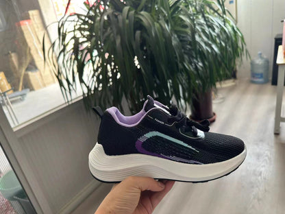 Cross-border autumn 2023 new Korean version of breathable flying knitted women's shoes, student running sneakers, casual shoes, one dropship