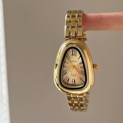 Cross-border hot-selling wristwatches, steel strap watches, women's snakehead head, commuter, light luxury minimalist, quartz watches, women's watch manufacturer wholesale