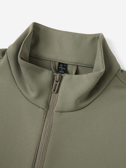 Adidas Official Spring and Autumn Men's Vintage Stand Up Collar Long Sleeve Jacket JL9535