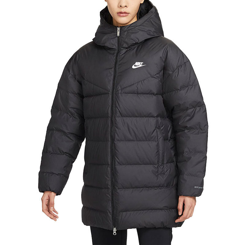 NIKE Women's Hooded Winter Midlength Casual Warm Jacket Jacket Down Jacket DQ6874-133-010