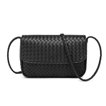 Cross-border manufacturer direct sales bag women's bag 2025 new fashion women's simple woven pattern casual shoulder crossbody bag