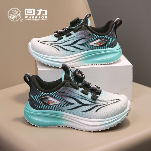 Pullback children's shoes, cool button shoes, autumn new men's and women's purple mesh breathable shoes, versatile athleisure shoes