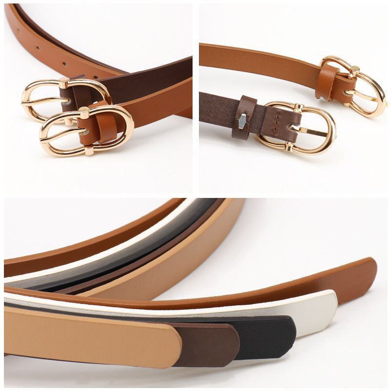 New Simple Versatile Ladies Belt Fashion Commuter Casual Style Belt Women's Decorative Jeans Belt Factory Wholesale