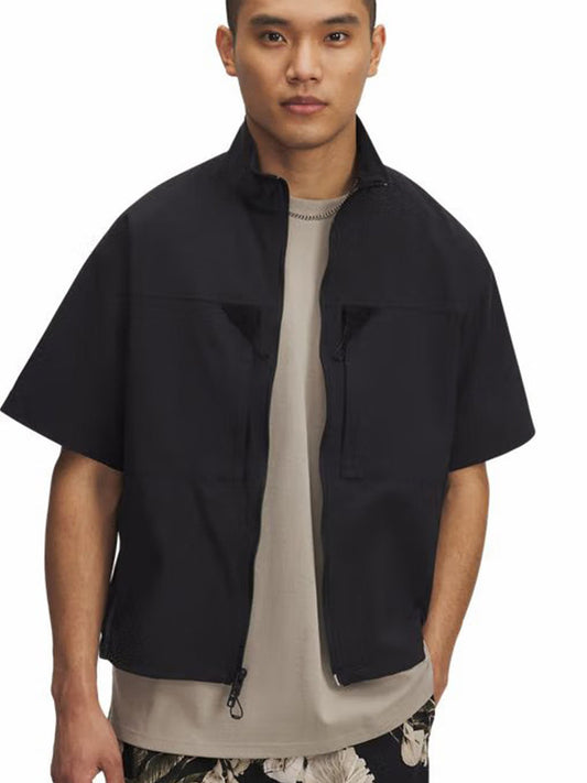 Under Armour UA Spring & Summer Unstoppable Men's Casual Sports Zipper Short Sleeve Cardigan 6000798-002