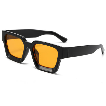 Classic square frame sunglasses 2025 cross-border hot sale wholesale full frame sunscreen men's and women's high-end face small sunglasses