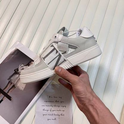 Sapatos Brancos Respiráveis 2025 Unissex para Casal, Tênis Casual Plano Renda, Esportivo Elegante Confortável e Versátil