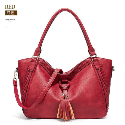 Foreign trade bag women's bag 2024 new European and American vintage fringed tote bag shoulder bag bucket bag manufacturer wholesale