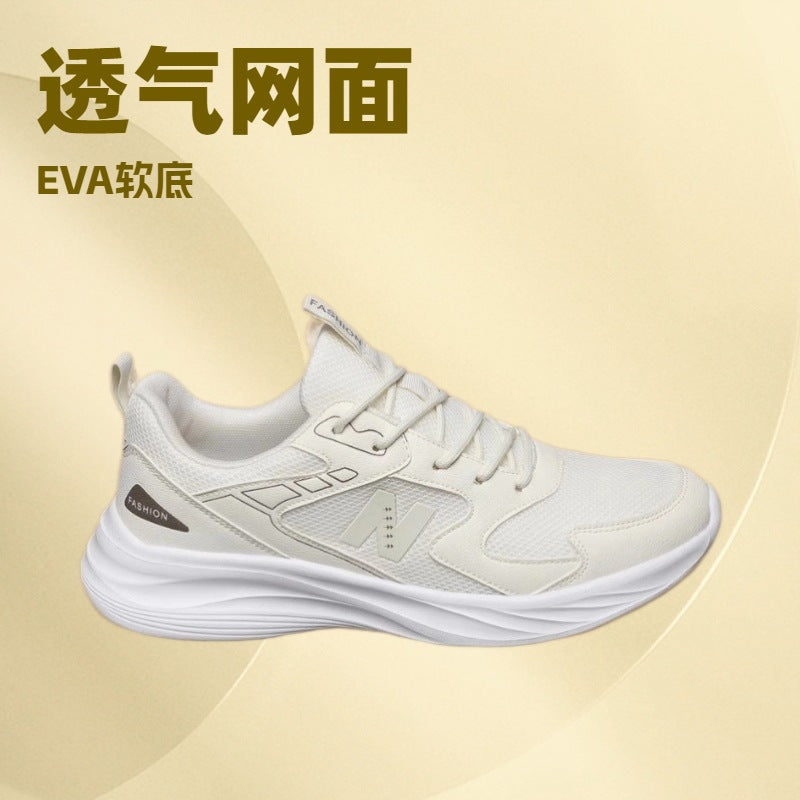2025 Spring New Men's and Women's Versatile Trendy Shoes Breathable Mesh Lightweight Running Sports Shoes Cross-border Wholesale
