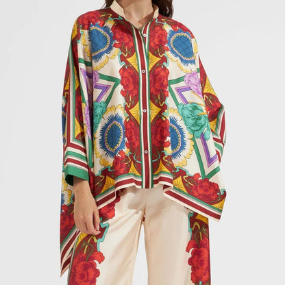 Conjunto de duas peças para menina, modelo calça e blusa, com estampado europeu e americano, lançamento da coleção primavera 2026.