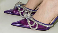 Purple slippers 8.5cm